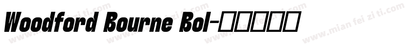 Woodford Bourne Bol字体转换